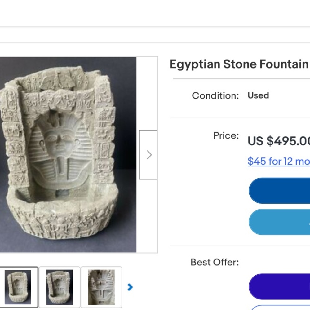 Egyptian fountain